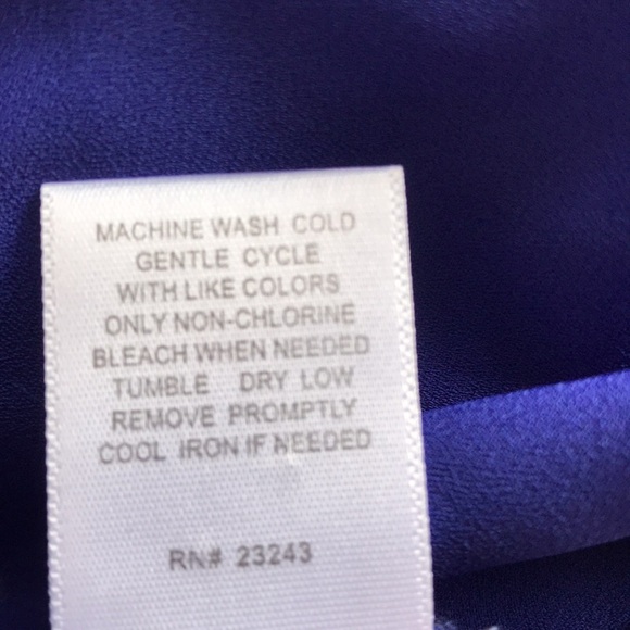 New York & Co. Soho Jeans royal blue Boho top, size XS - Picture 7 of 9